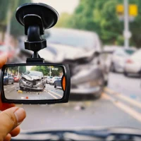 the-human-hand-is-touching-camera-on-the-car-for-check-image-car-accident