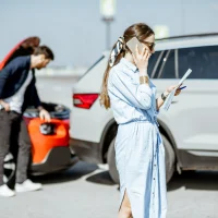 woman-calling-road-assistance-or-insurance-company-standing-on-the-road-after-the-car-collision