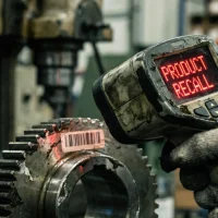 defective-gear-in-manufacturing-facility-with-industrial-scanner-for-product-recall