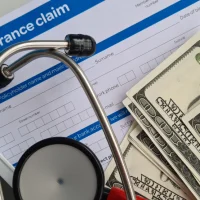 health-insurance-claim-form-with-concept-of-banknote-and-stethoscope-for-life-planning